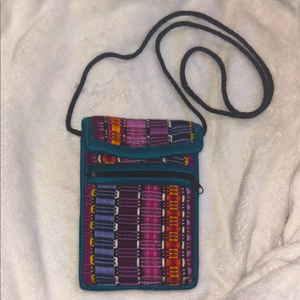 Colorful Patterned Crossbody Bag Mini Phone Pouch